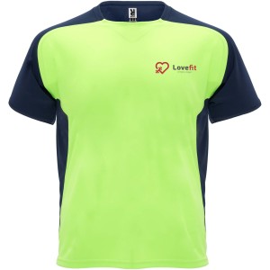 Bugatti rvid ujj gyerek sportpl, fluor green, navy blue (T-shirt, pl, kevertszlas, mszlas)