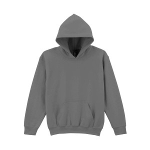 Gildan Heavy kapucnis gyerekpul�ver, Fan Charcoal Heather