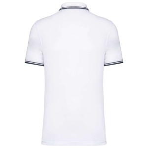 Kariban frfi rvidujj gallros pl, White/Navy (gallros pl, 90-100% pamut)