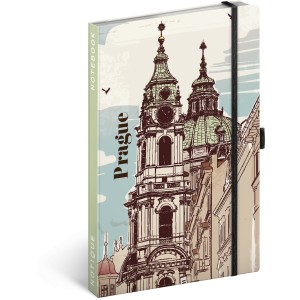 Notesz Prague, lined, 13 x 21 cm